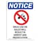 Signmission OSHA Notice Sign, 14" Height, Rigid Plastic, Drug Use Or Sales Will Sign With Symbol, Portrait OS-NS-P-1014-V-11570 - alternate 1